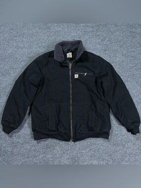 Carhartt Weathered Wildwood Jacket Women’s XL Black Sherpa Lined 100815-001